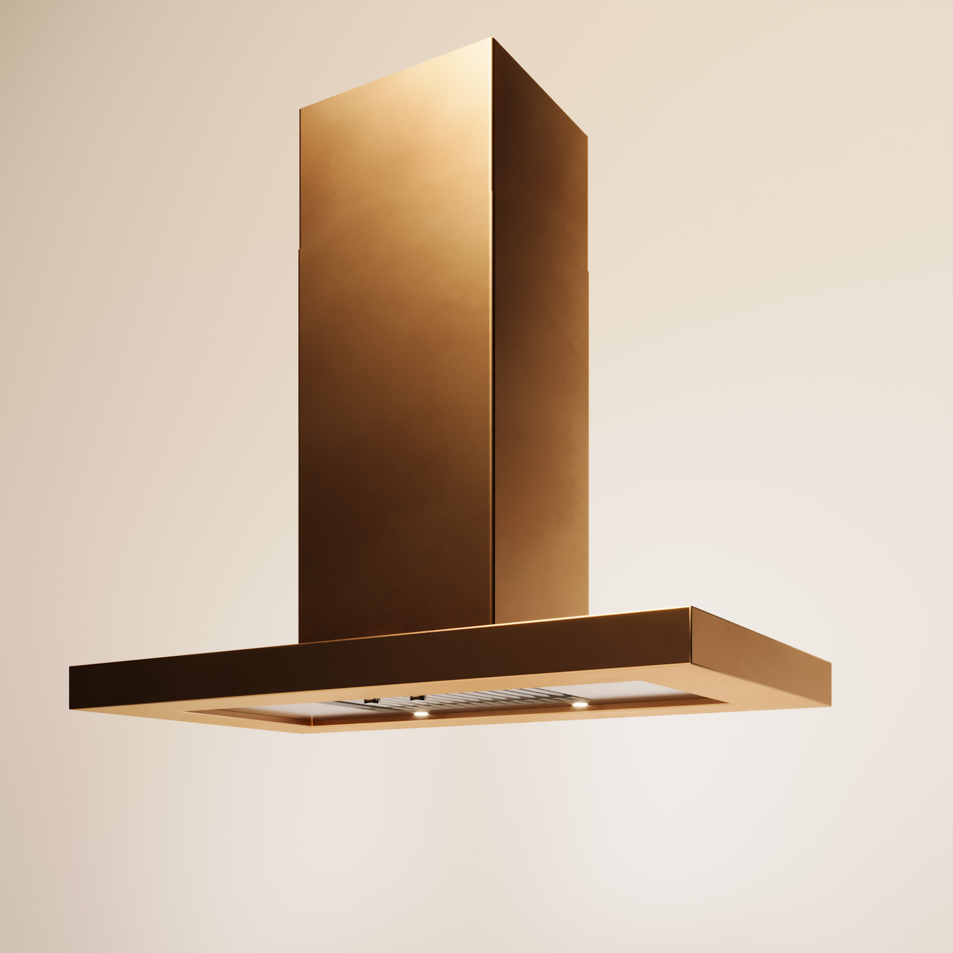 Amoretti Brothers Custom Range Hoods Brass Range Hood TORINO ISLAND